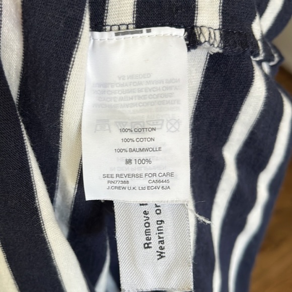 J Crew navy and white striped dress - Picture 4 of 5